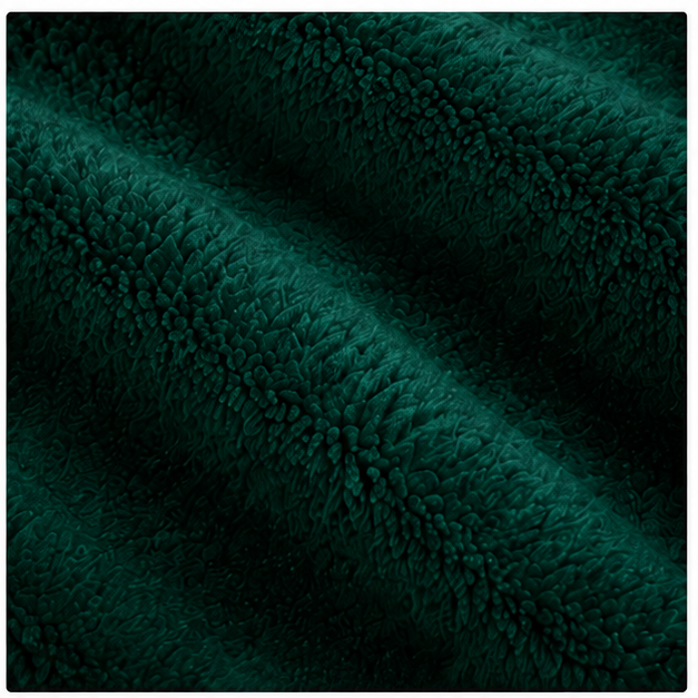 Zipdee™ Full-Length Sherpa Zip Hoodie Blanket – Forest Green