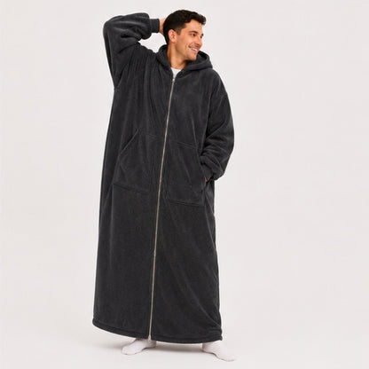 Zipdee™ Full-Length Sherpa Zip Hoodie Blanket